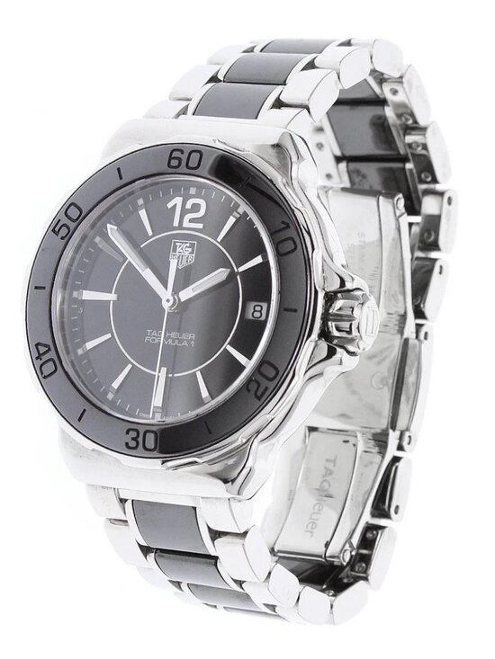 TAG HEUER Formula 1 WAH1210 Date black Dial Quartz Ladies Watch_938602 Tag Heuer Stainless Steel & Black Ceramic Formula 1 37 MM  main image 4